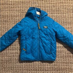 Blue Quilted Hooded Jacket- REVERSIBLE